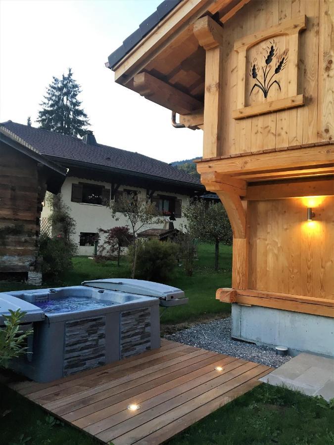 Chalet Luxe Les Melezes Samoens Bagian luar foto