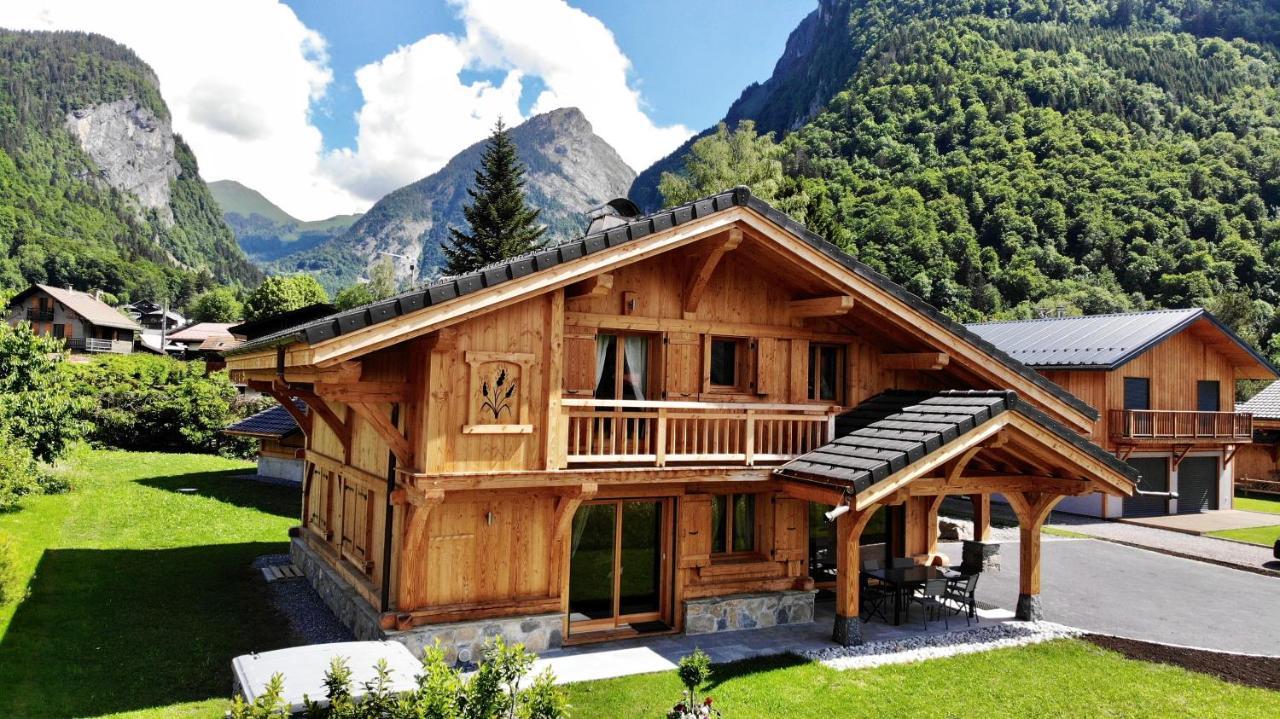 Chalet Luxe Les Melezes Samoens Bagian luar foto