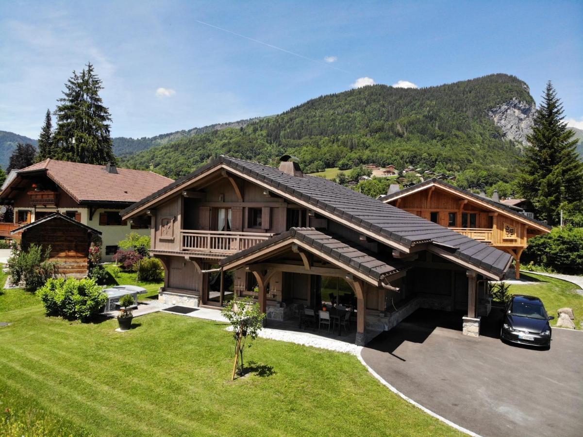 Chalet Luxe Les Melezes Samoens Bagian luar foto